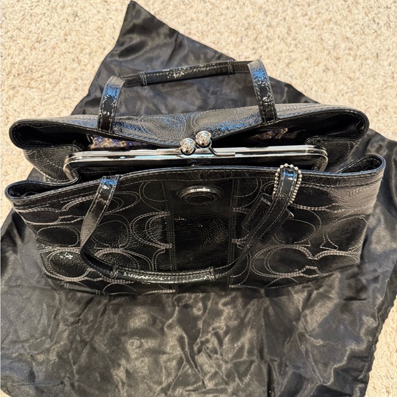 Coach Black Signature Tote - Picture 3 of 7